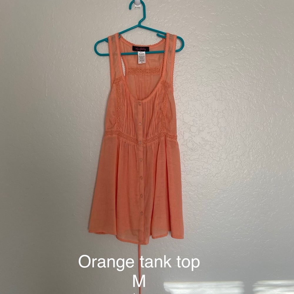 Orange tank top